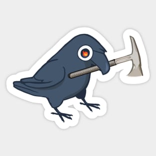 Tomahawk Crow Sticker